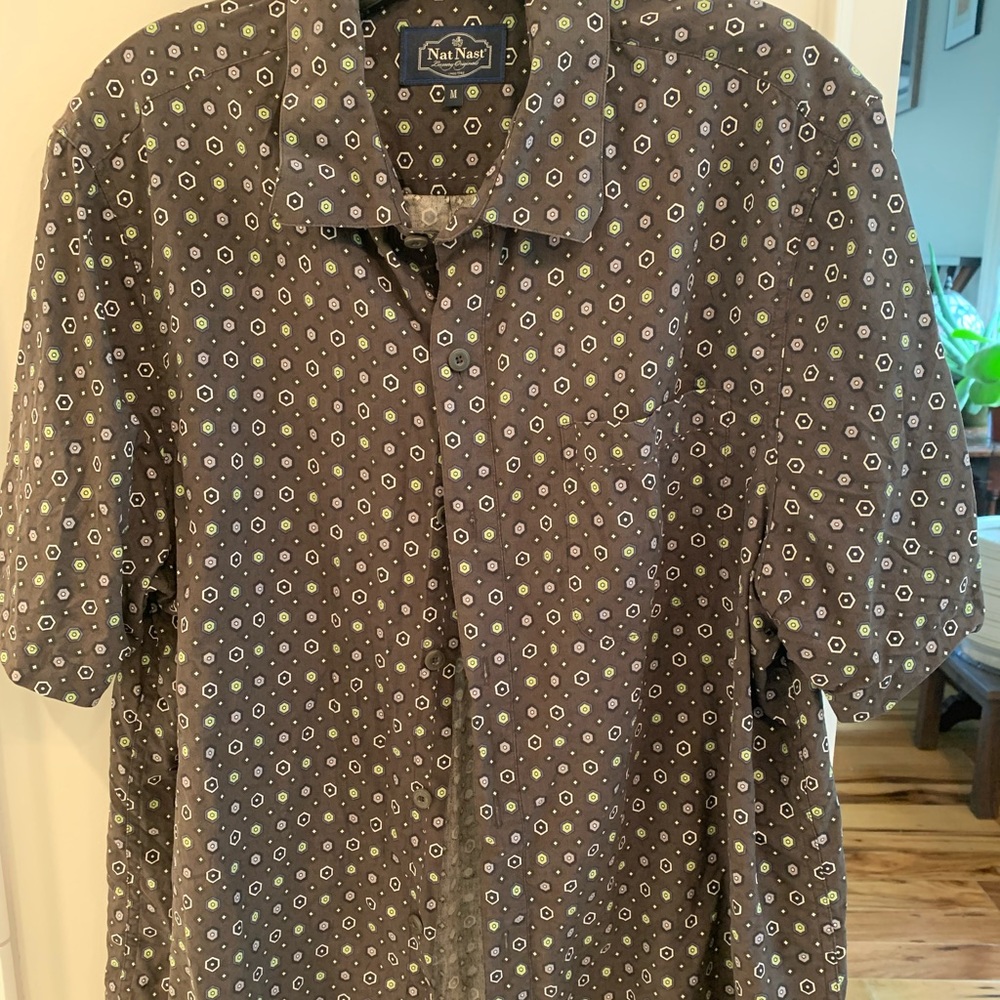 Nat Nast fun short sleeve button down